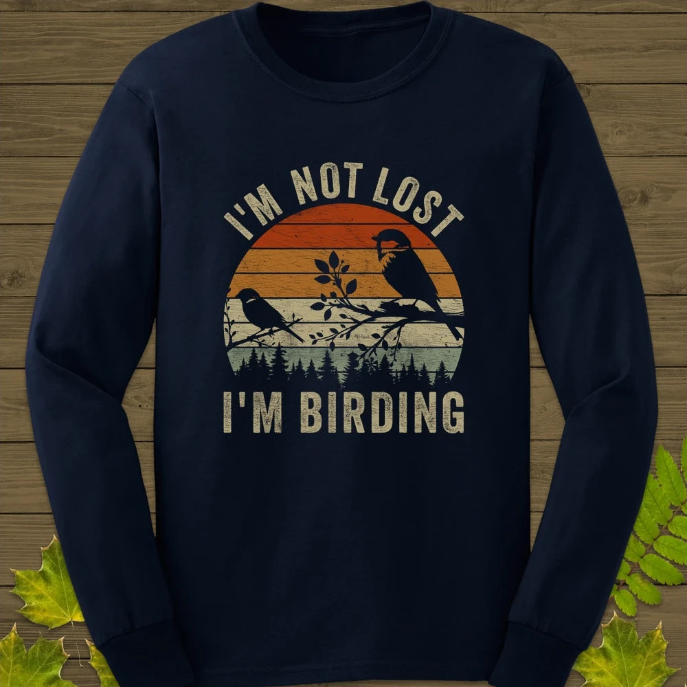 Not Lost, Birding Long Sleeve Navy