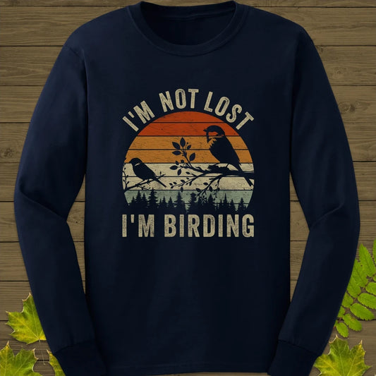 Not Lost, Birding Long Sleeve Navy