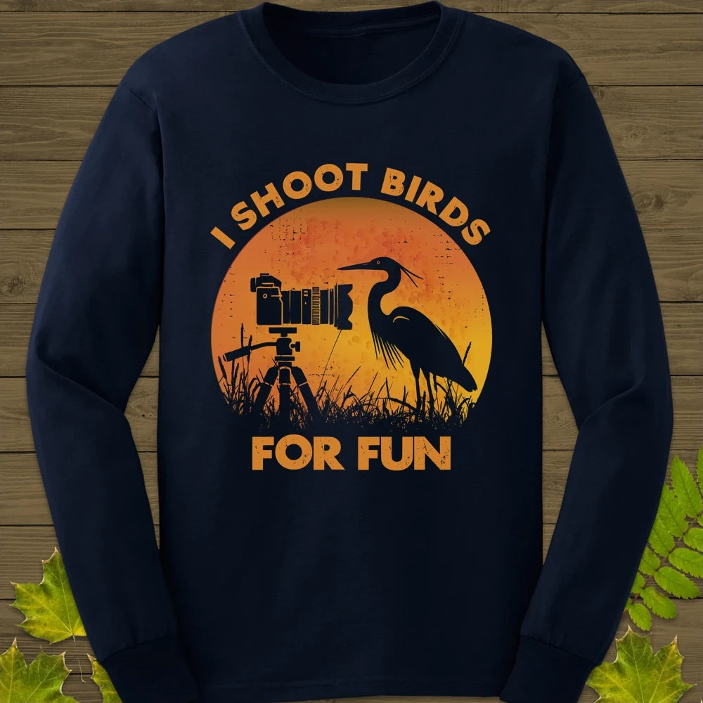 I Shoot Birds Long Sleeve Navy