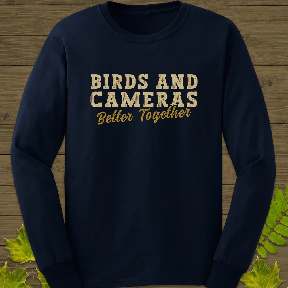 Birds And Cameras Long Sleeve Navy