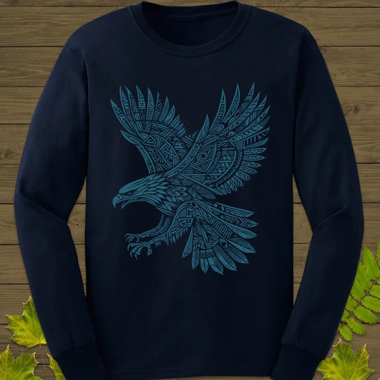Artistic Wings Eagle Long Sleeve Navy