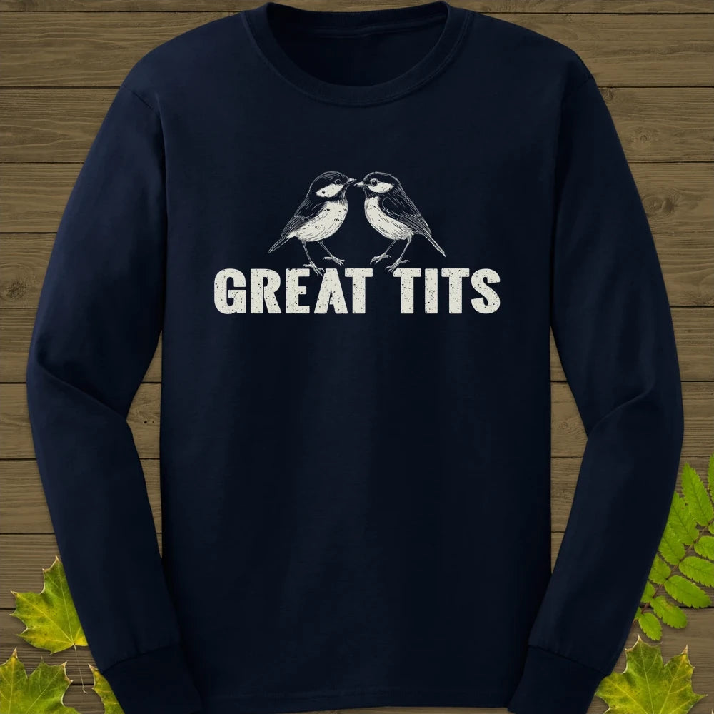 Great Tits Long Sleeve Navy