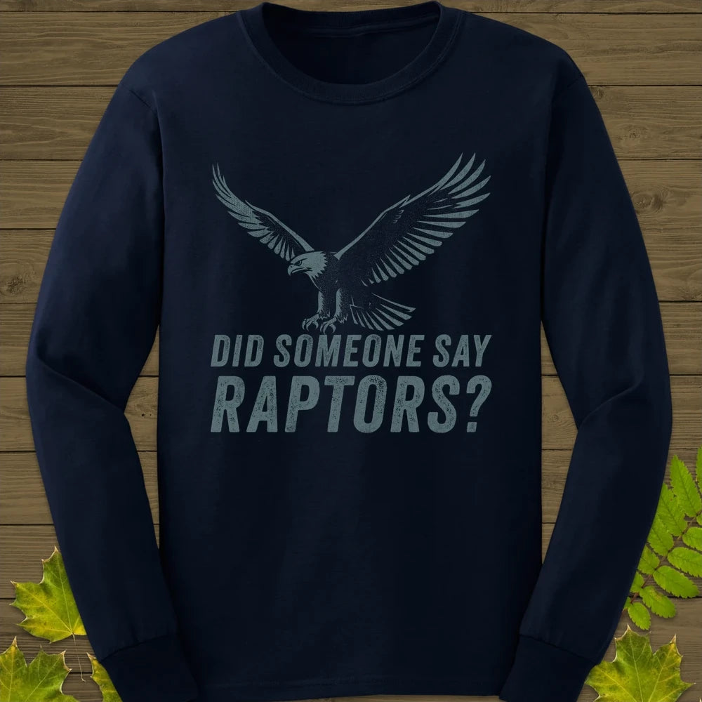 Say Raptors Long Sleeve Navy