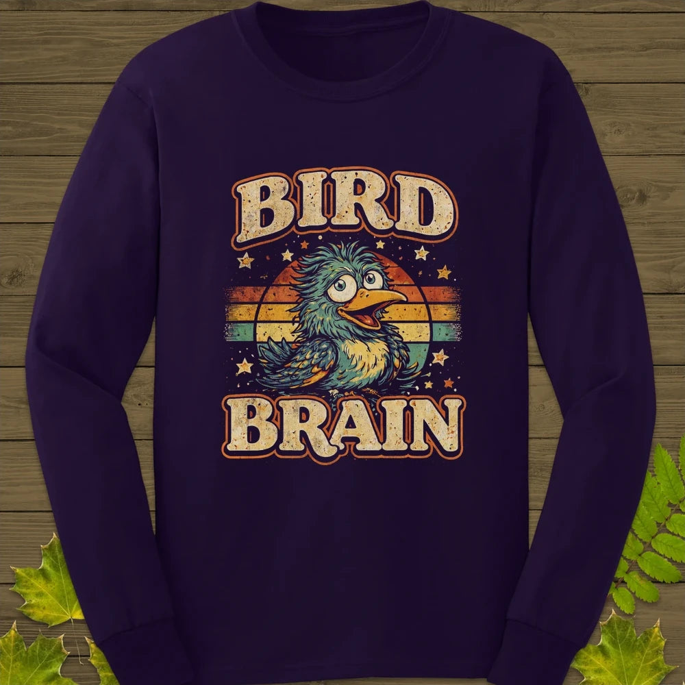 Bird Brain Long Sleeve - Purple