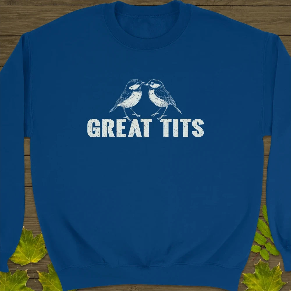 Great Tits Crewneck Sweatshirt Royal
