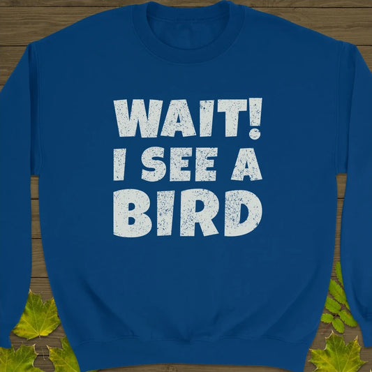 I See A Bird Crewneck Sweatshirt Royal