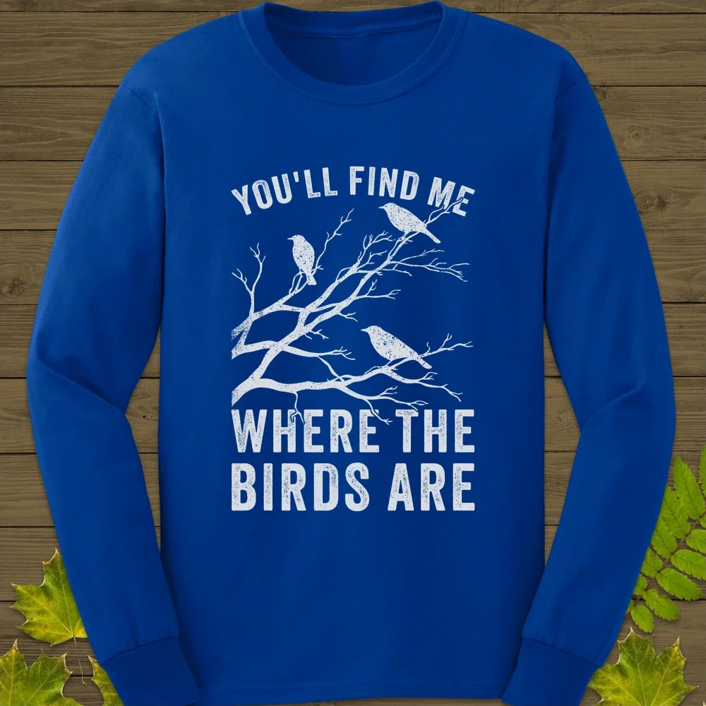 Where The Birds Are Long Sleeve Royal