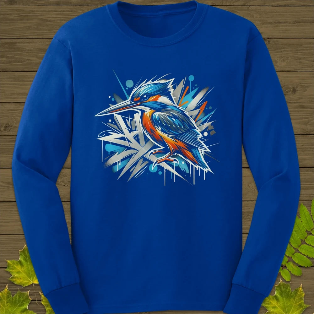Urban Wildlife Kingfisher Long Sleeve Royal