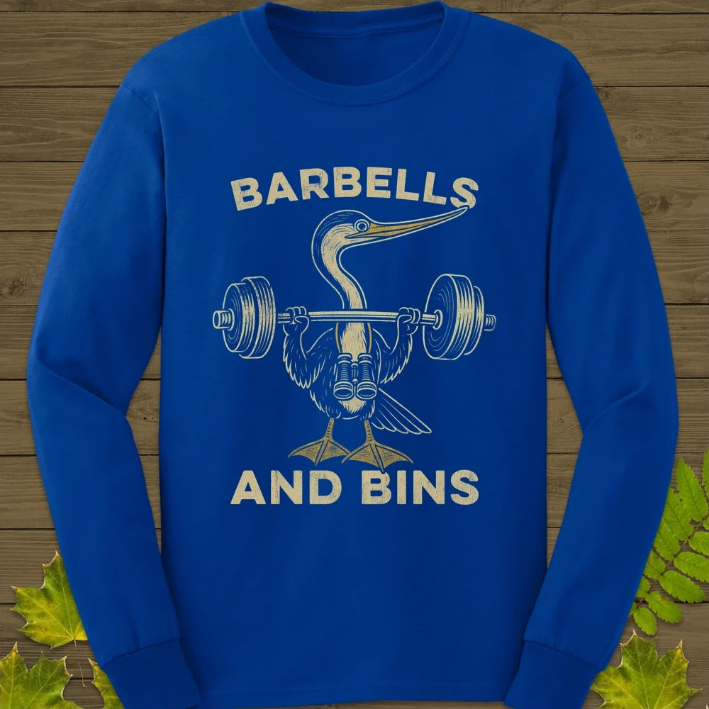 Barbells and Bins Long Sleeve Royal