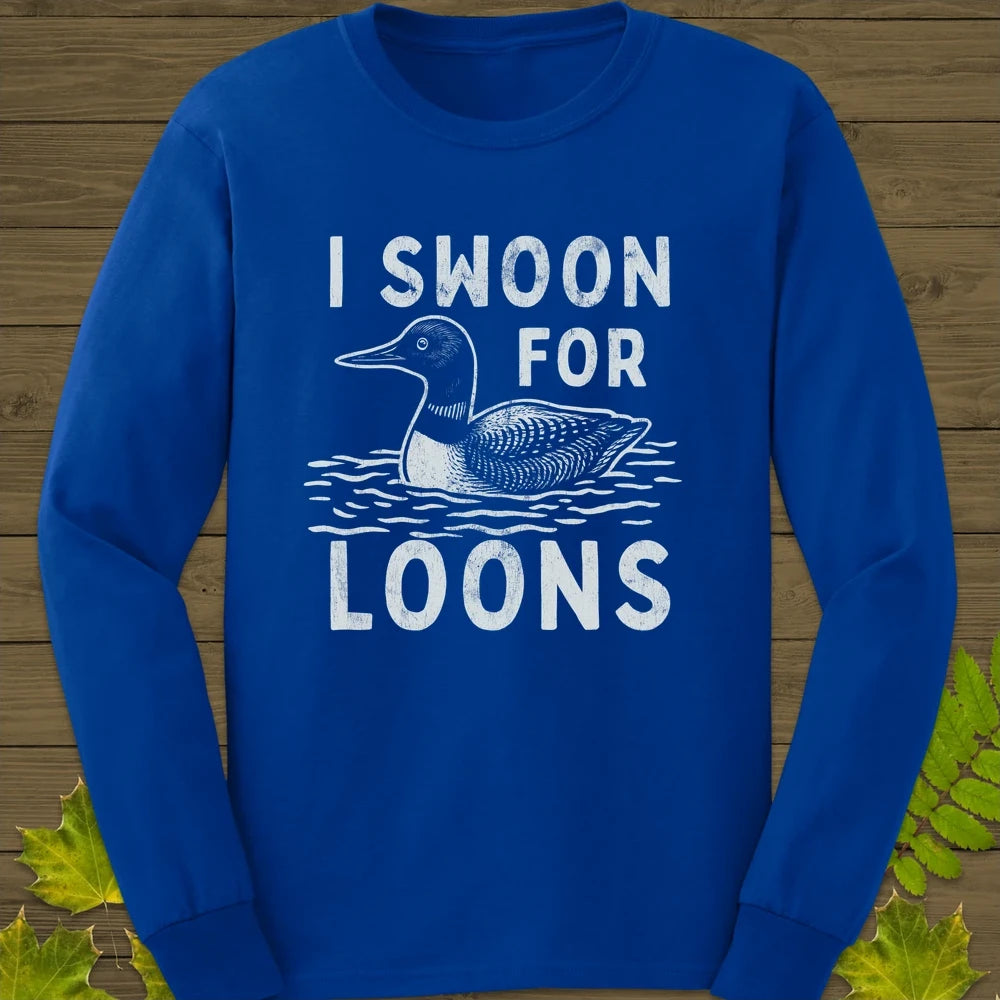 Swoon For Loons Long Sleeve Royal