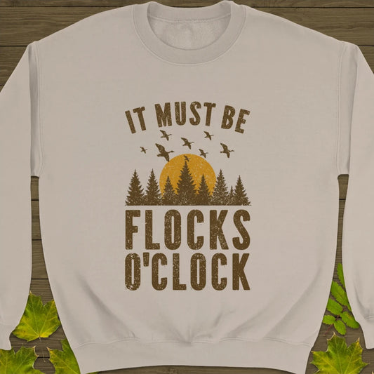 Flocks O'Clock Crewneck Sweatshirt Sand