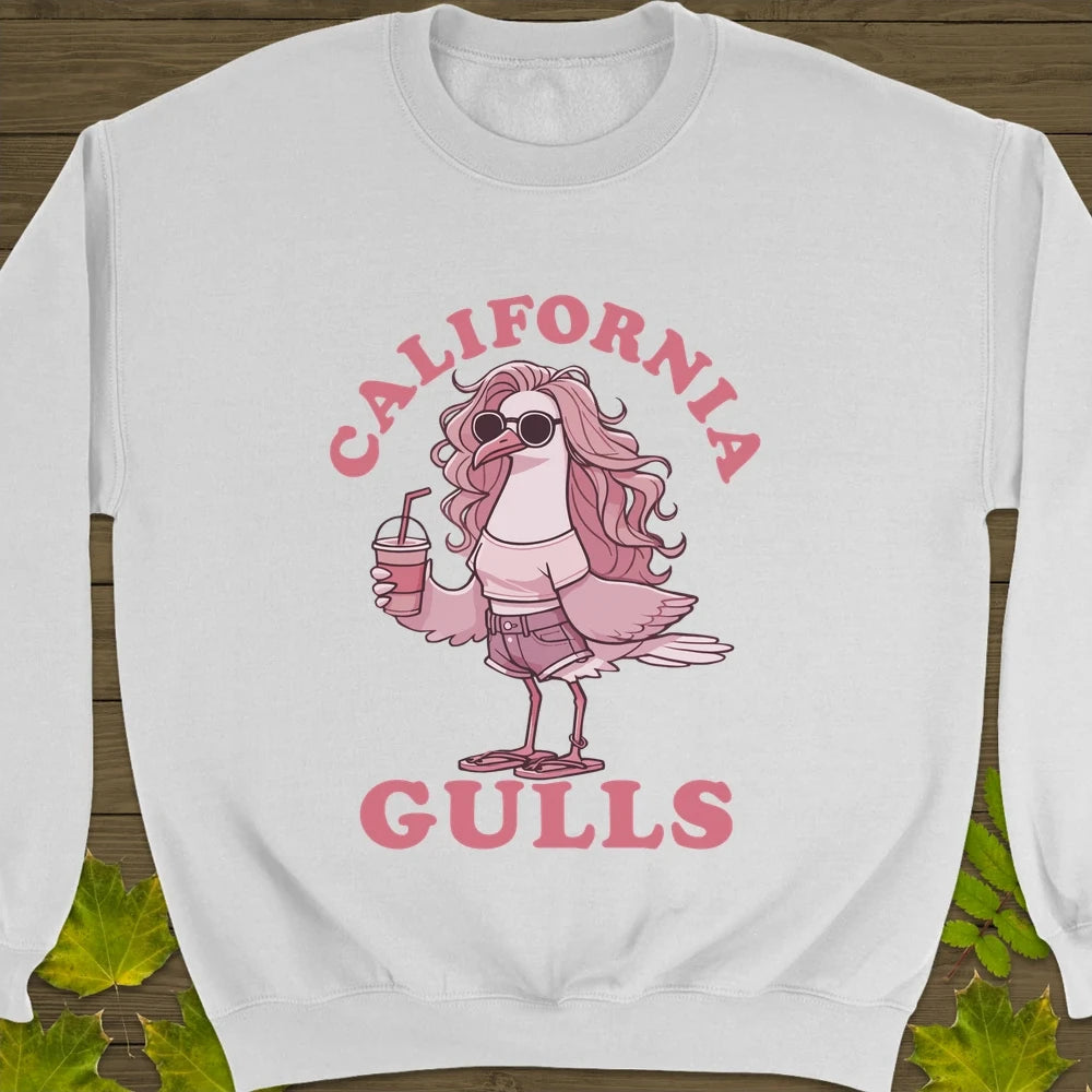 California Gulls Crewneck Sweatshirt White