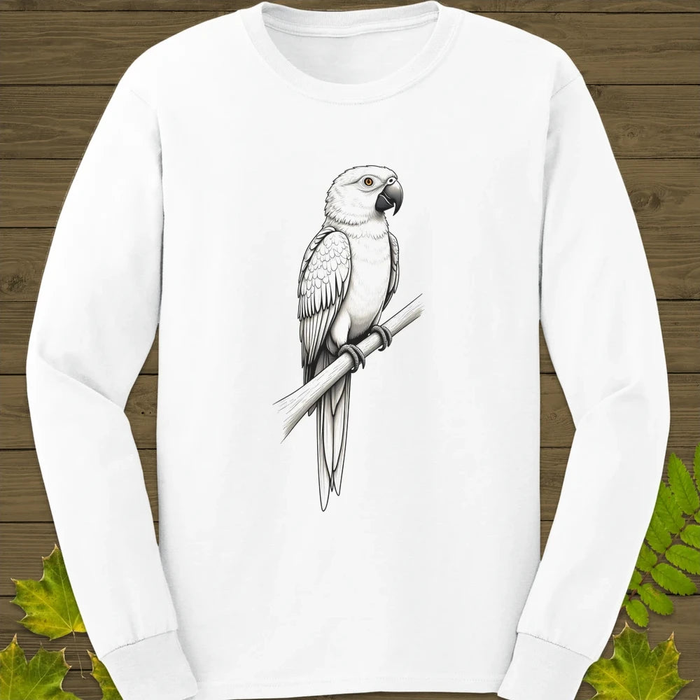 Parrot Perspective Long Sleeve White