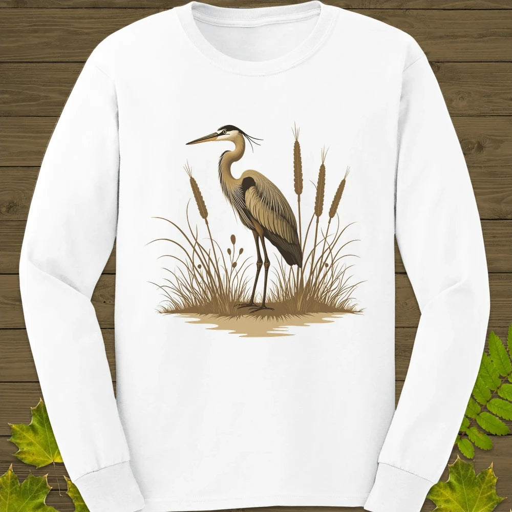 Heron Harmony Long Sleeve White