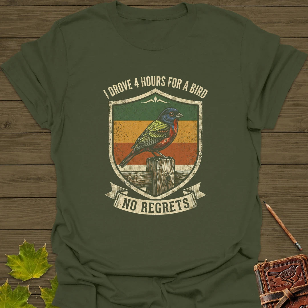No Regrets T-Shirt Military Green