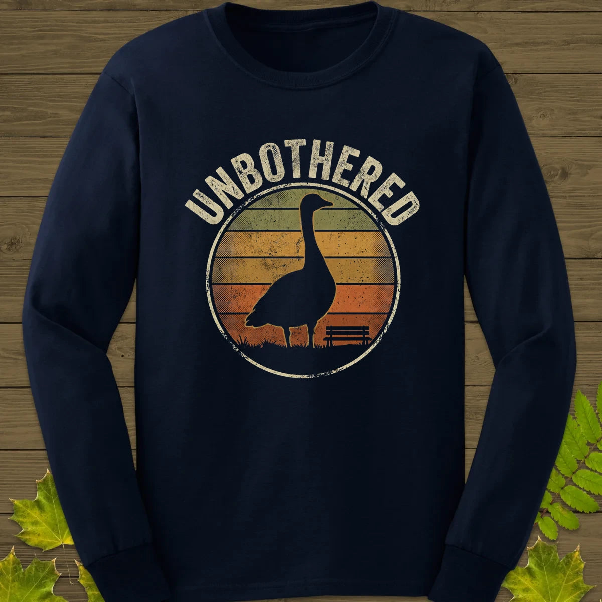 Unbothered Goose Long Sleeve Navy