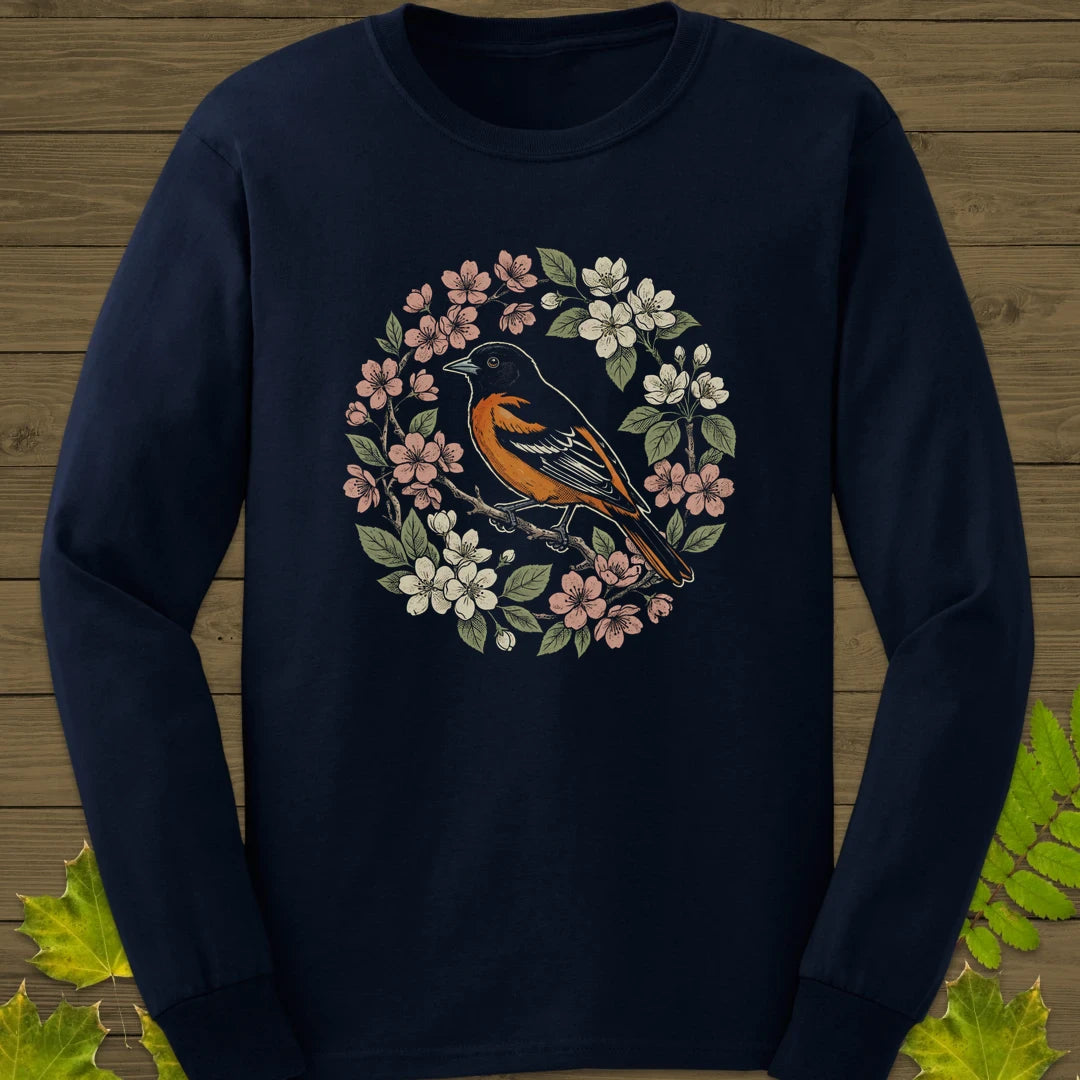 Baltimore Bloom Long Sleeve Navy