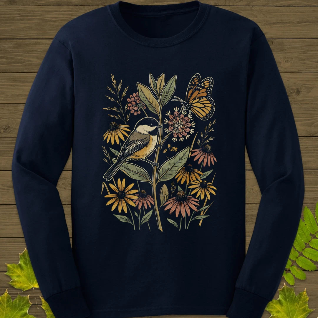 Garden Visitors Long Sleeve Navy