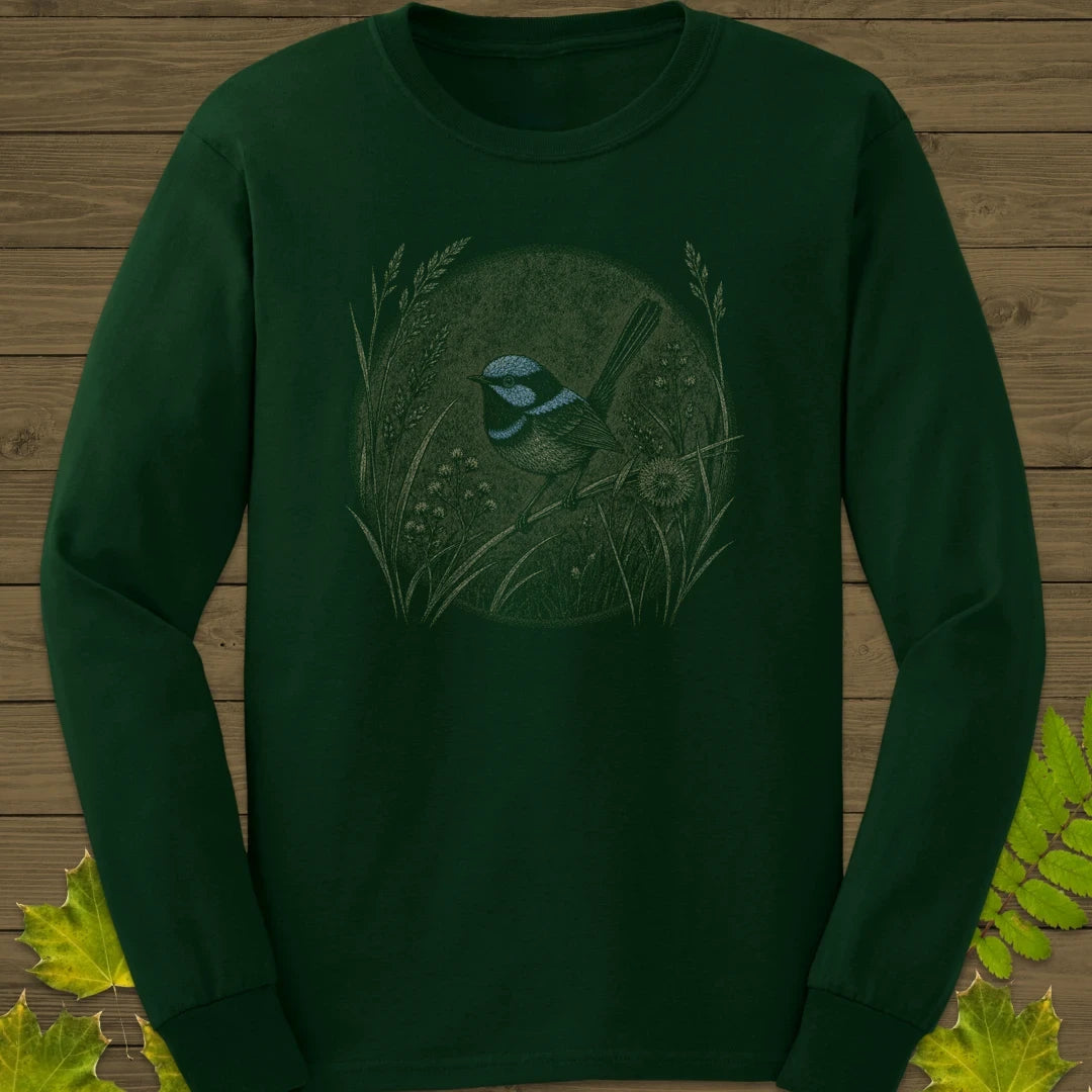 Grassland Fairywren Long Sleeve Forest Green