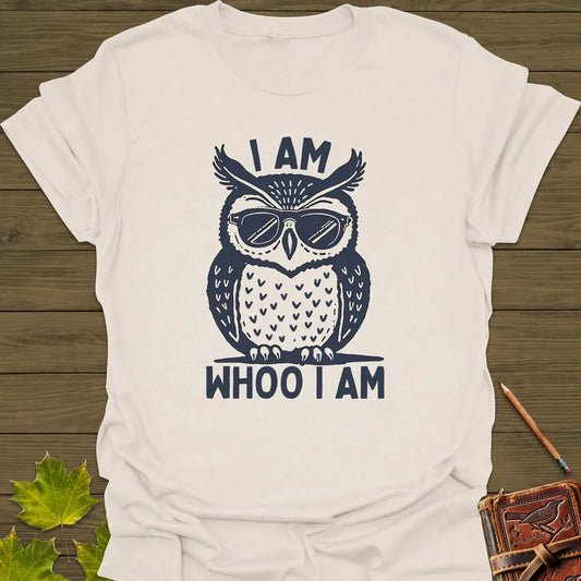 I Am Whoo I Am Owl T-Shirt Natural