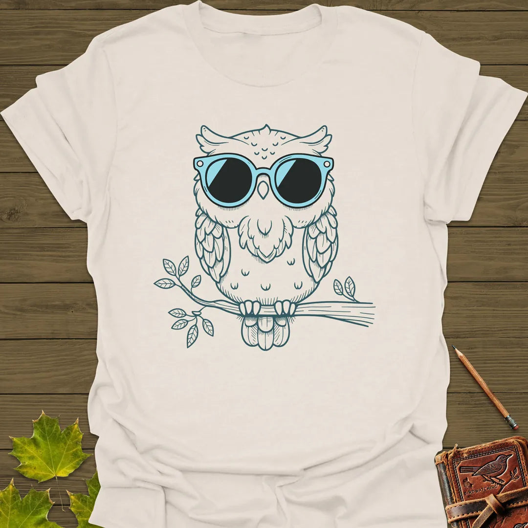 Wise Guy Owl T-Shirt Natural
