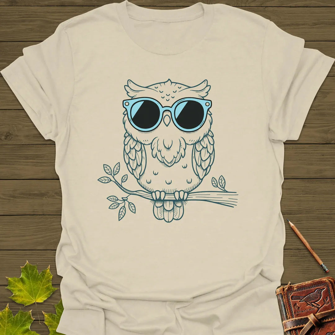 Wise Guy Owl T-Shirt Sand