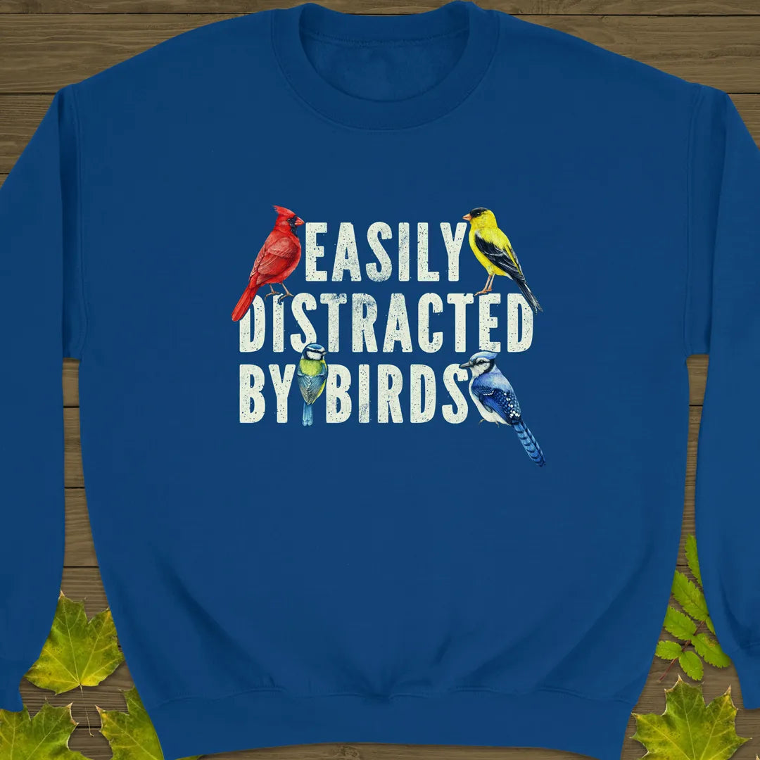 Easily Distracted Crewneck Sweatshirt Royal