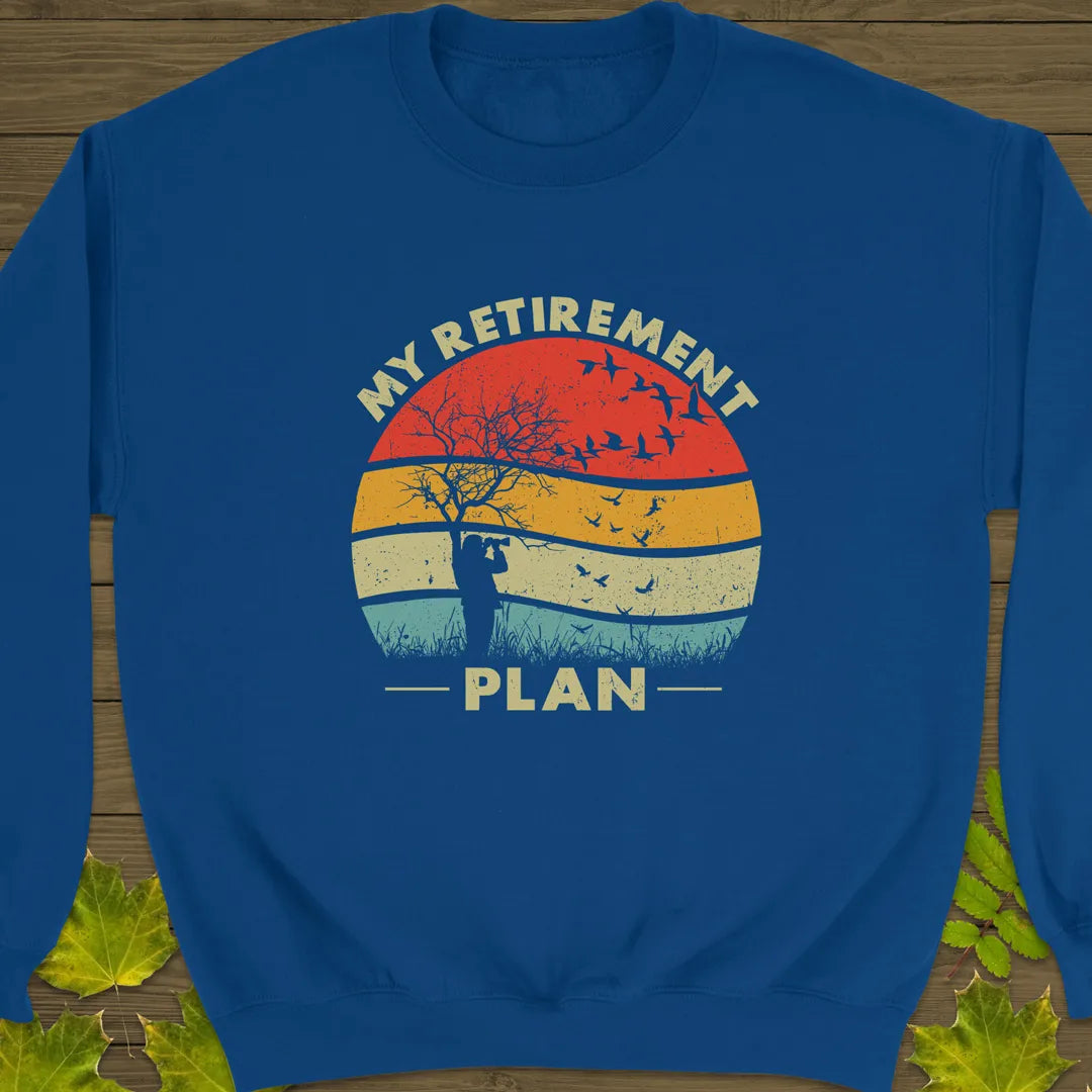My Retirement Plan Crewneck Sweatshirt Royal