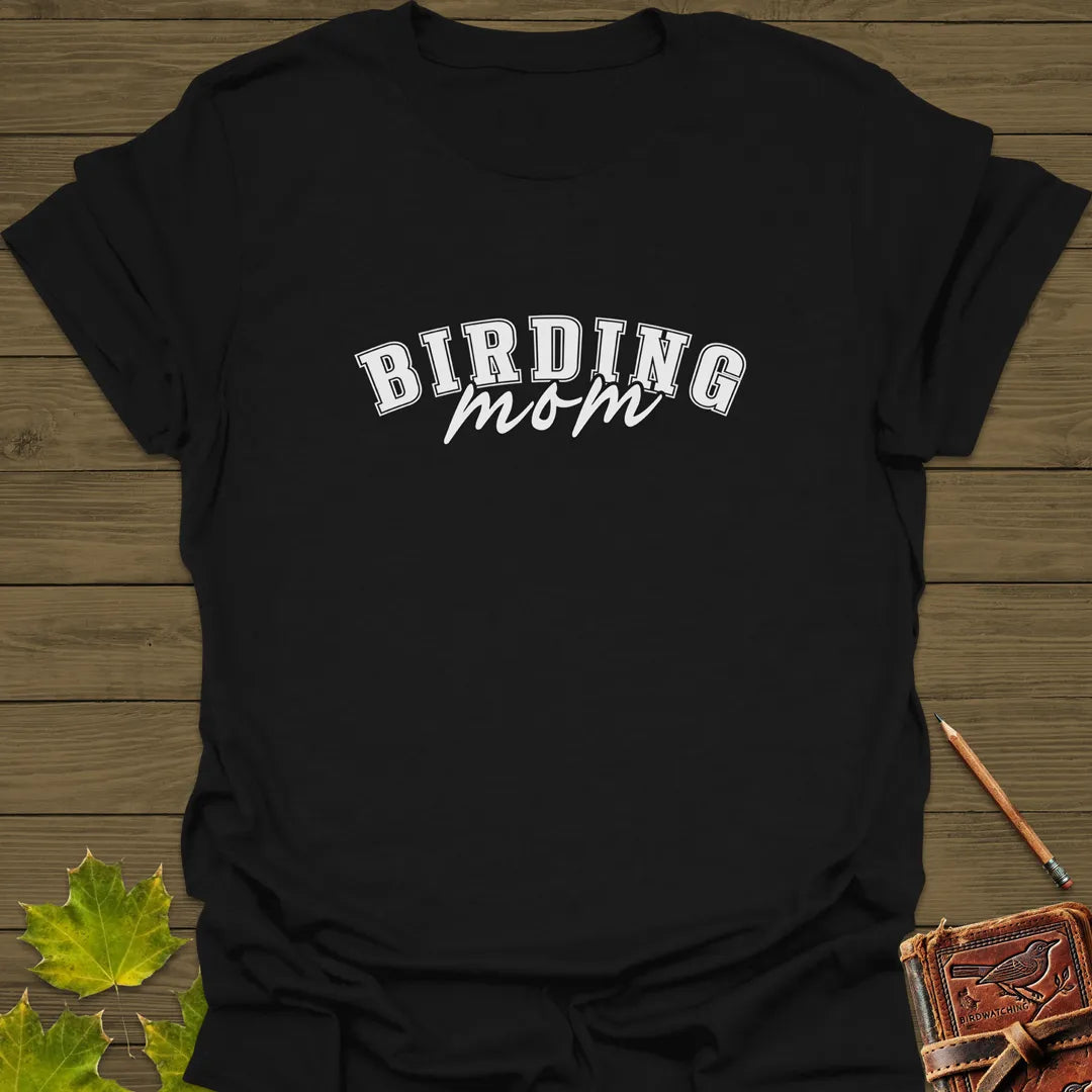 Birding Mom T-Shirt Black