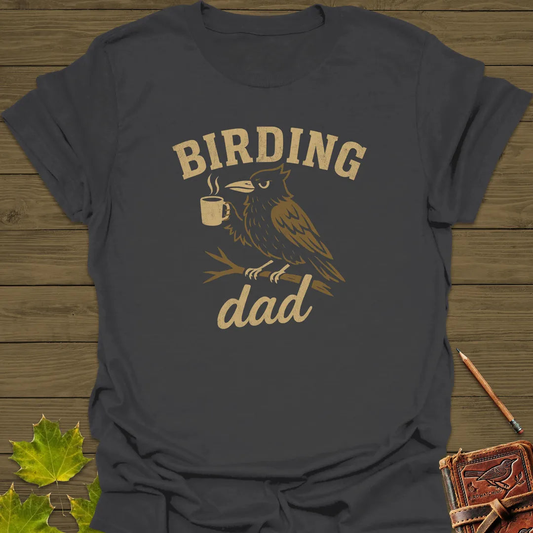 Birding Dad T-Shirt Charcoal