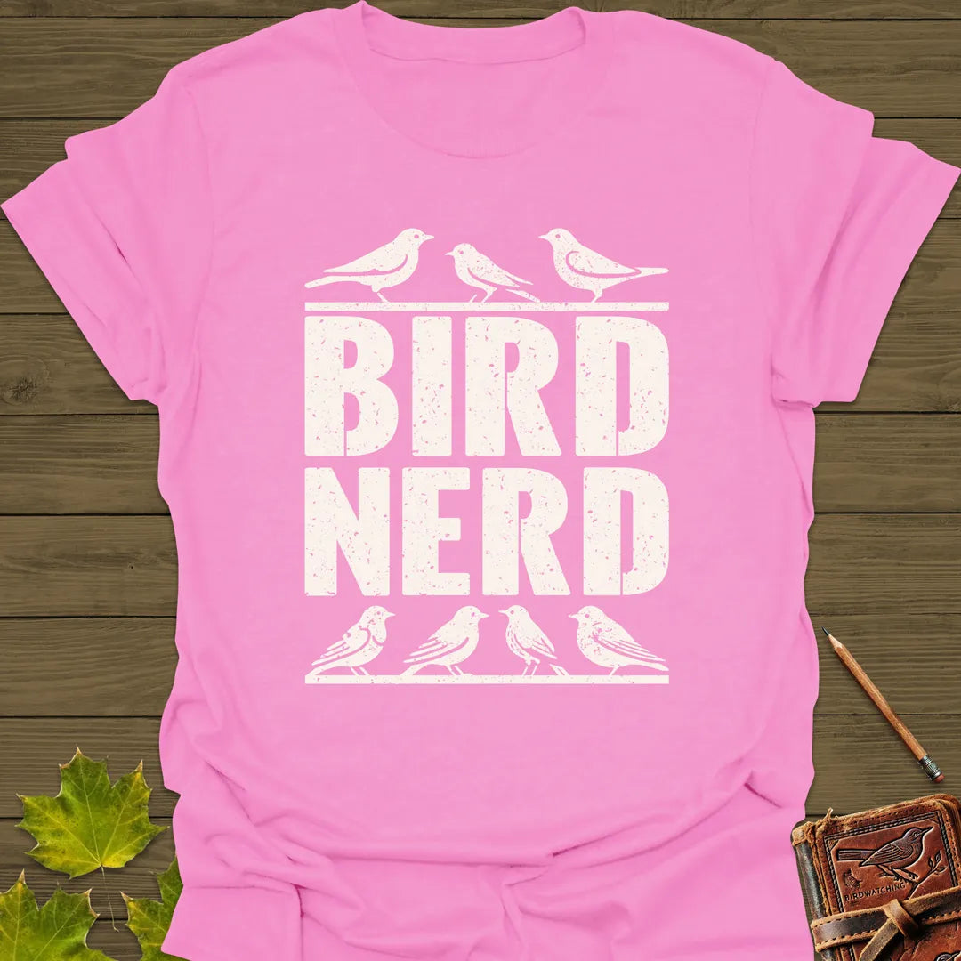 Bird Nerd T-Shirt Azalea