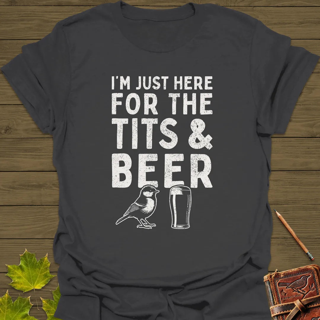 Tits and Beer T-Shirt Charcoal