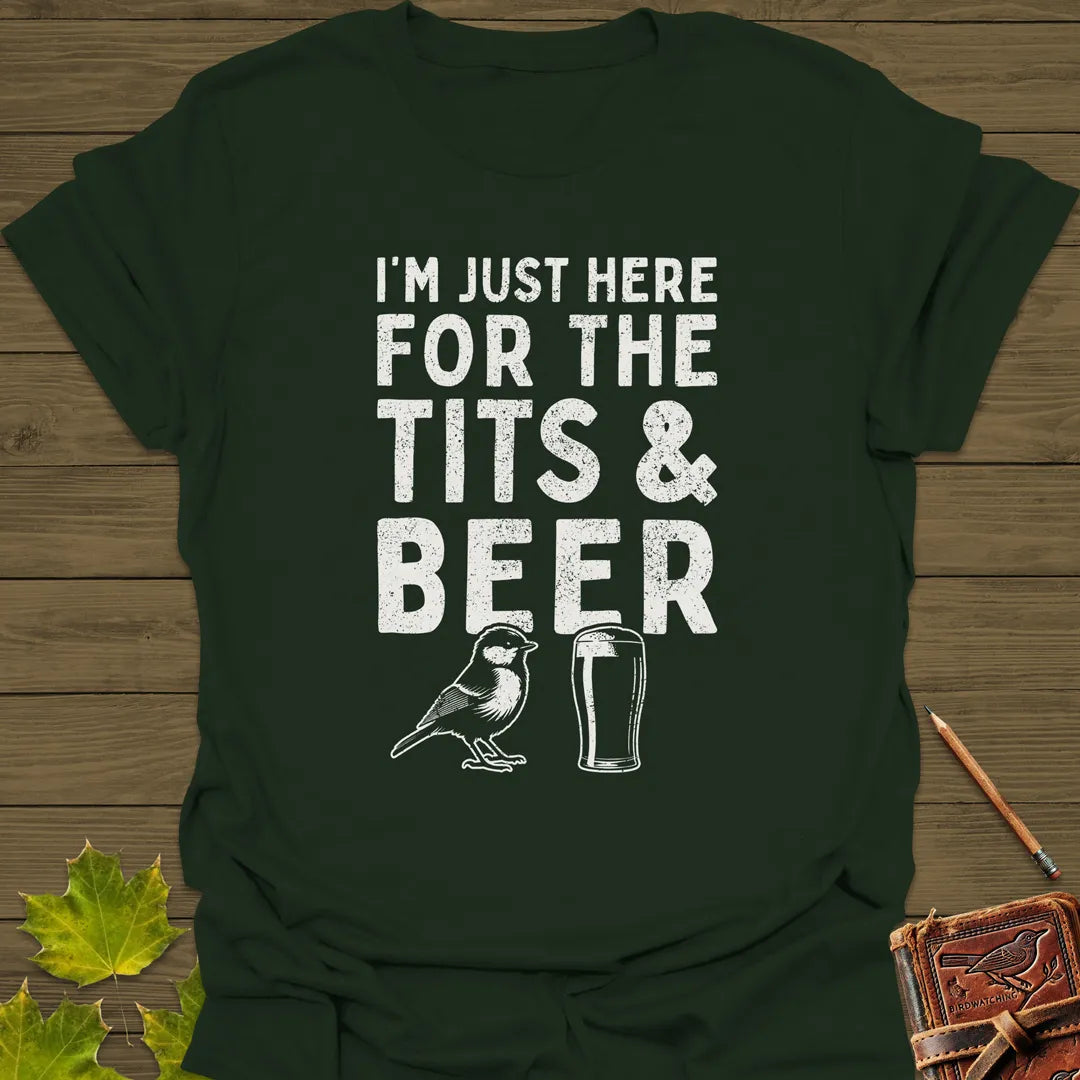 Tits and Beer T-Shirt Forest Green