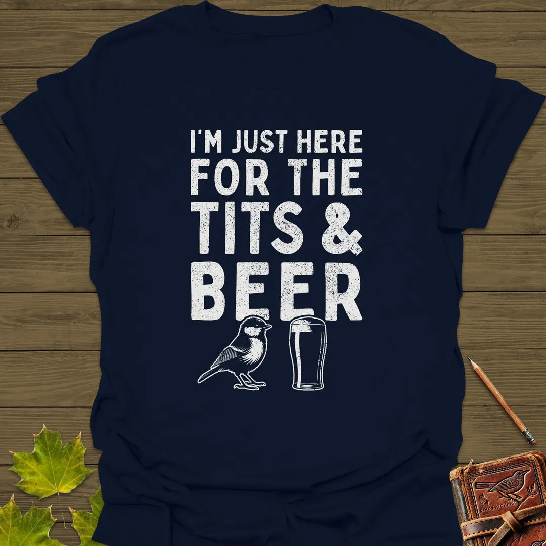 Tits and Beer T-Shirt Navy