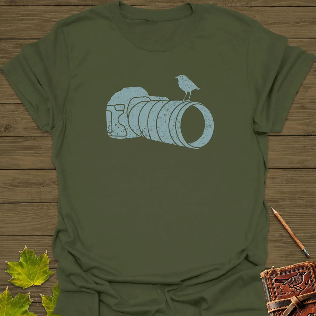 Retro Bird Photography T-Shirt