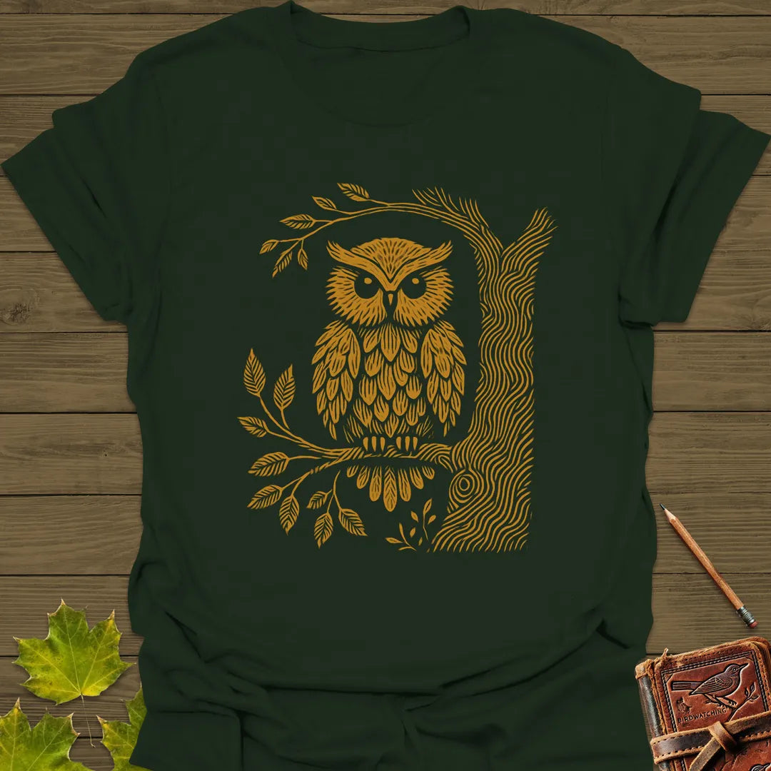 Tree Tale Owl T-Shirt Forest Green