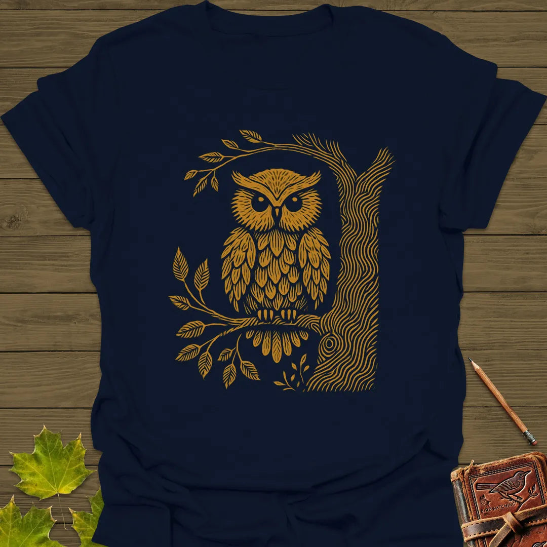Tree Tale Owl T-Shirt Navy