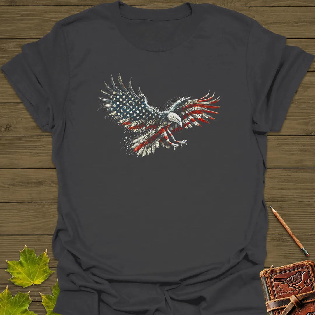 Liberty's Flight USA Eagle T-Shirt Charcoal