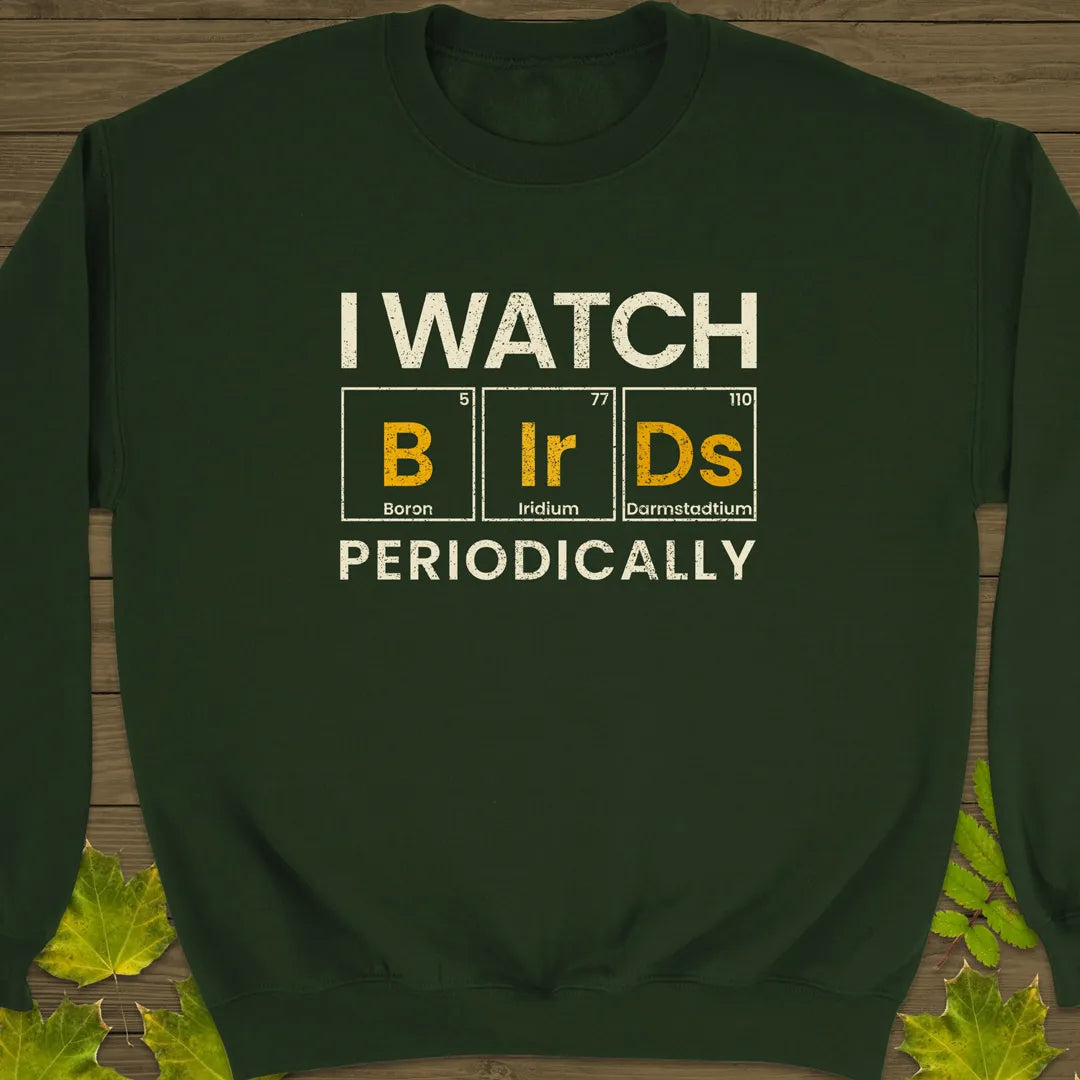 Watch Birds Periodically Crewneck Sweatshirt Forest Green