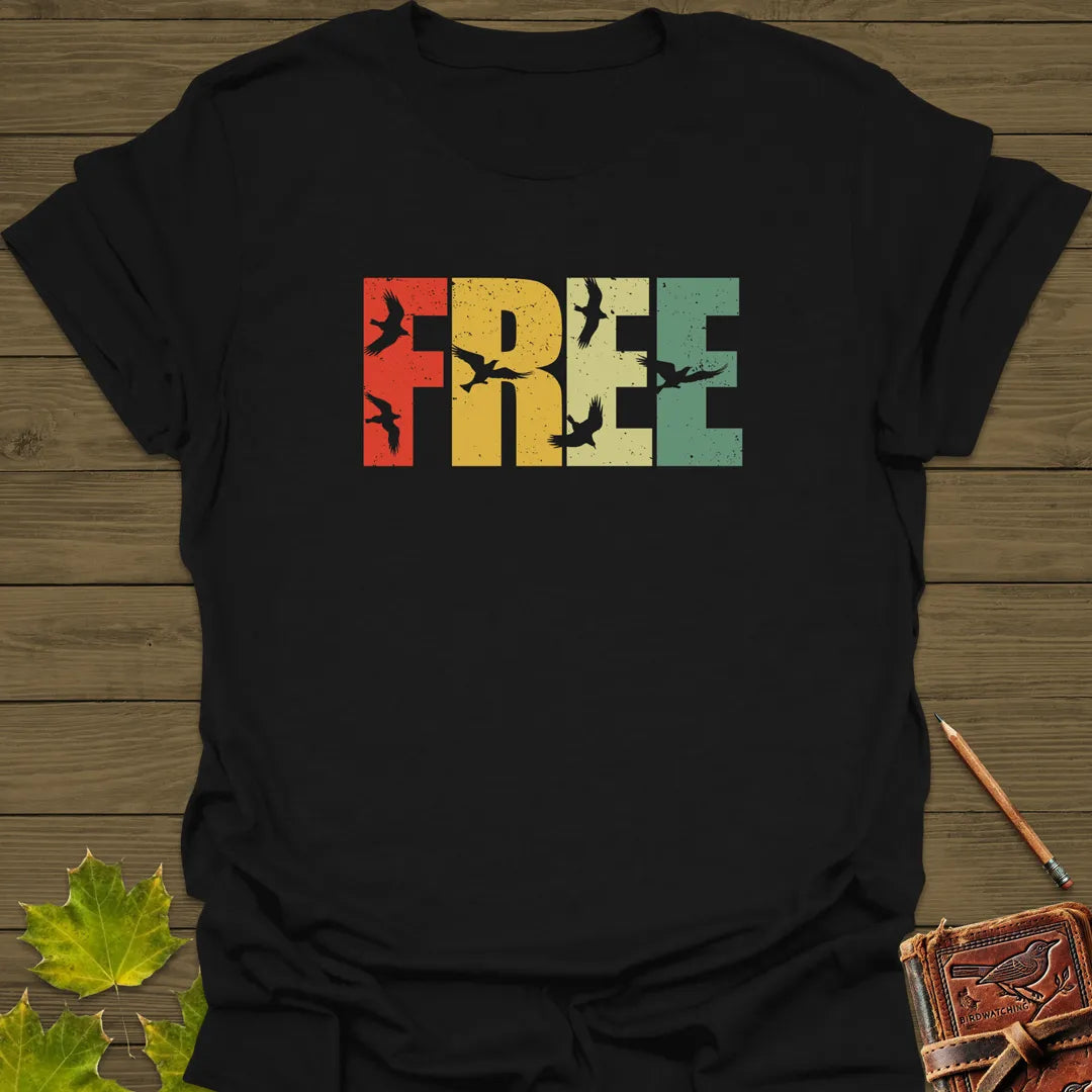 Fly Free Bird T-Shirt Black