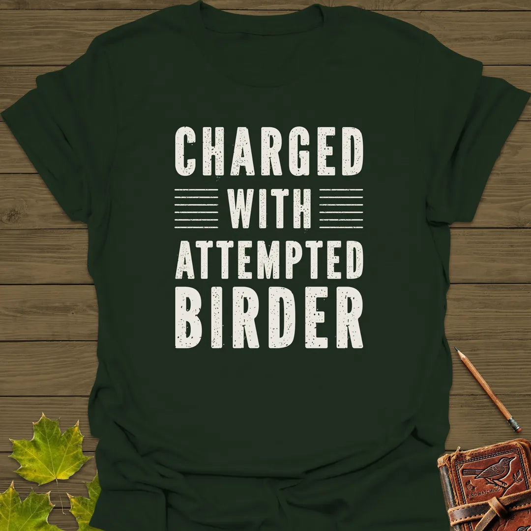 Attempted Birder T-Shirt Forest Green