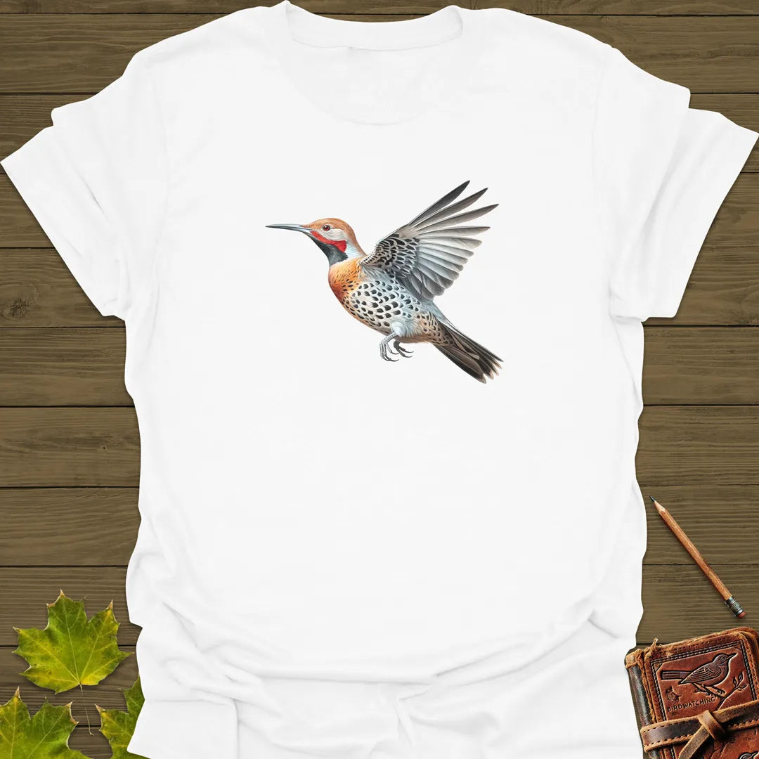 Artistic Northern Flicker T-Shirt White