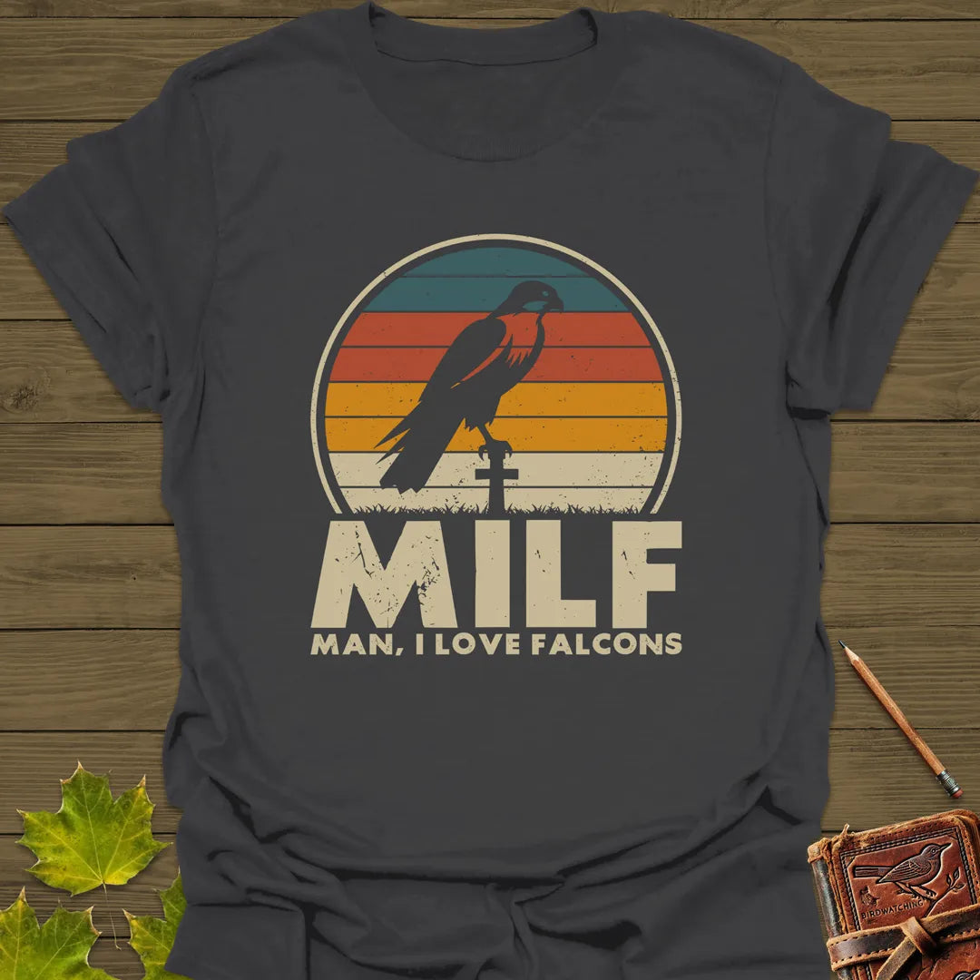 Man, I Love Falcons T-Shirt Charcoal