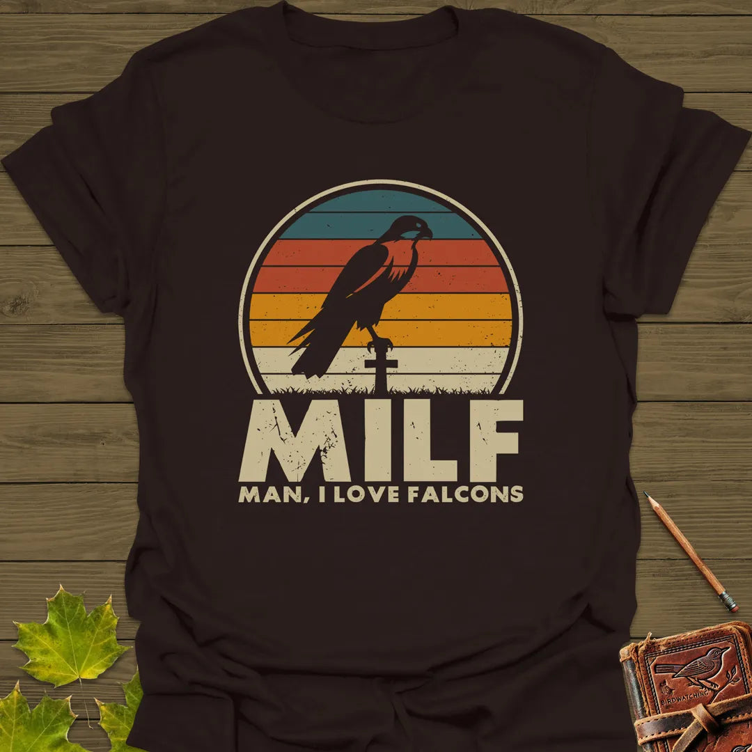 Man, I Love Falcons T-Shirt Dark Chocolate