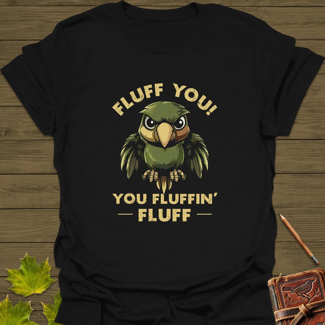 Fluff You Parrot T-Shirt Black