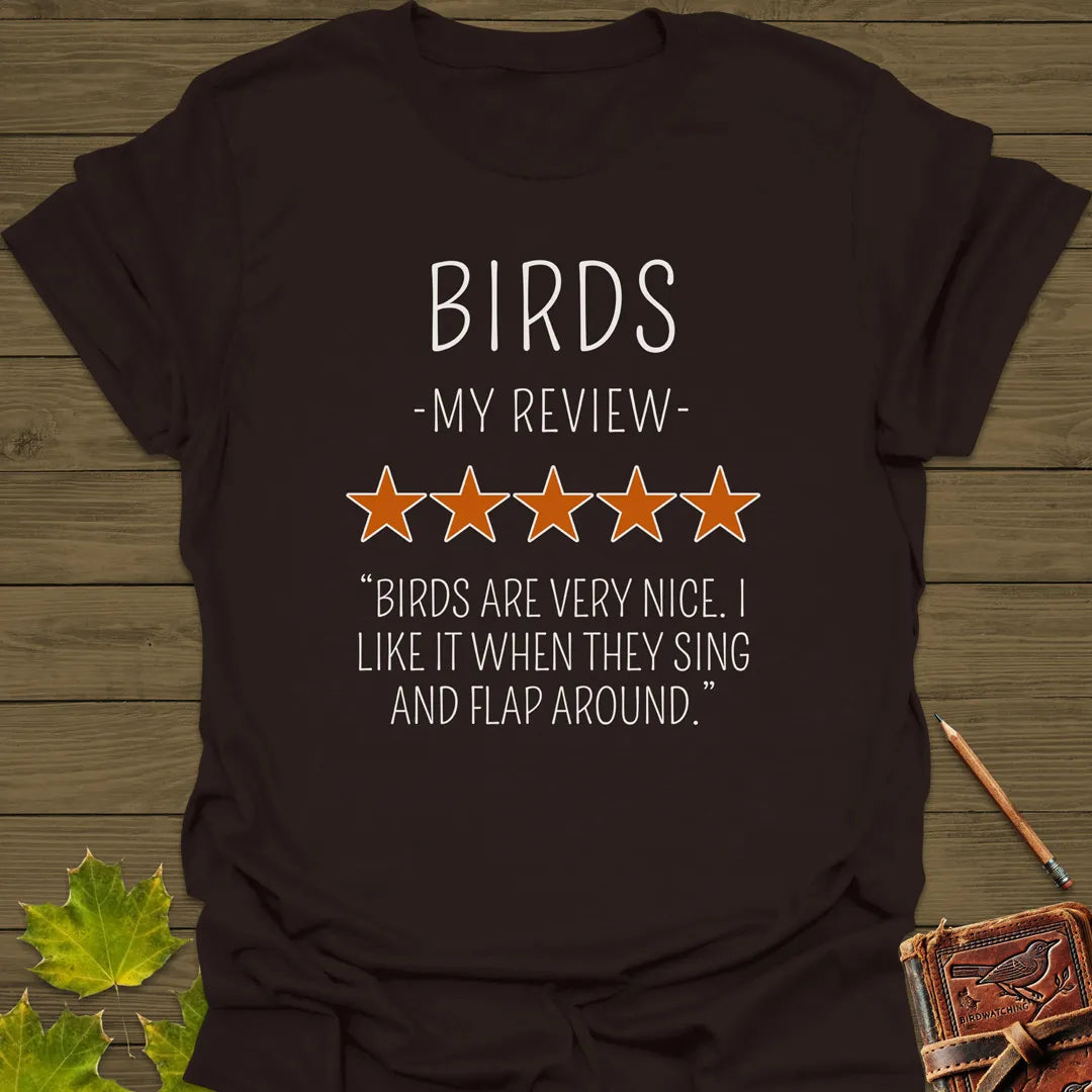 My Bird Review T-Shirt Dark Chocolate