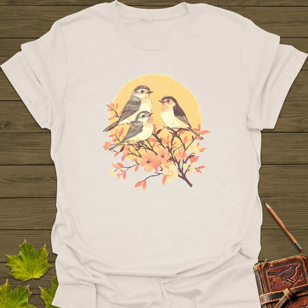 Birds and Blossoms T-Shirt Natural