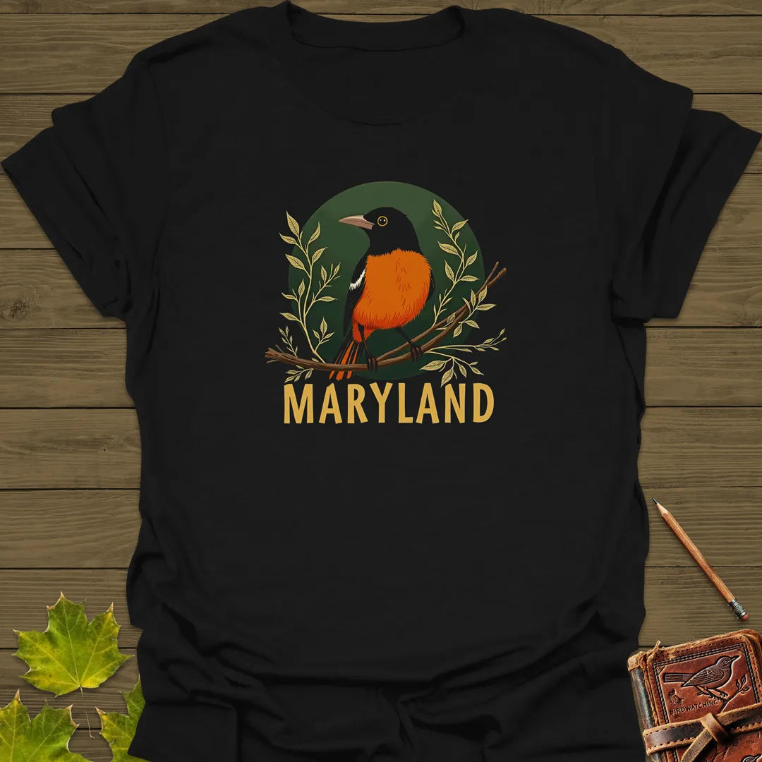 Maryland State Bird T-Shirt Black