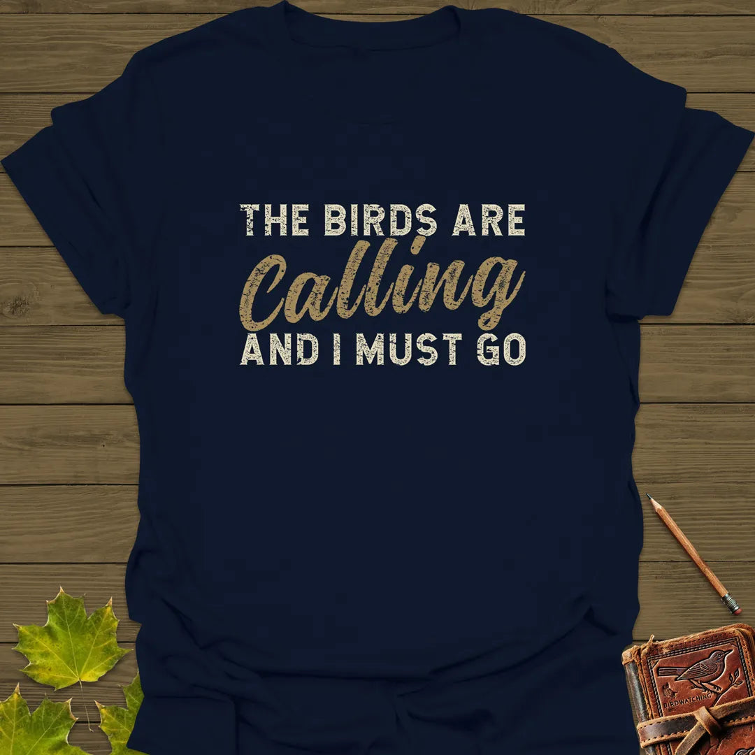 The Birds Are Calling T-Shirt Navy