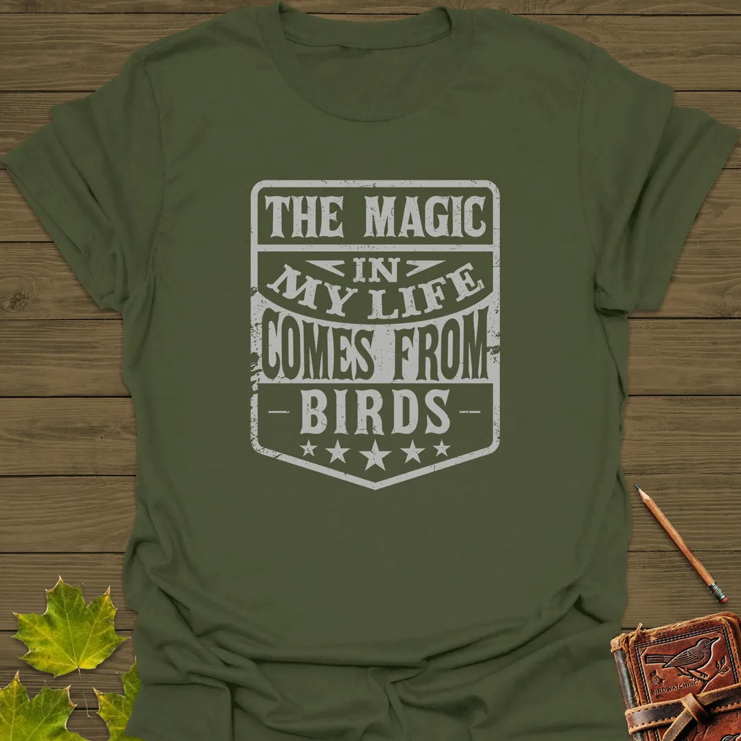 Bird Life Magic T-Shirt Military Green